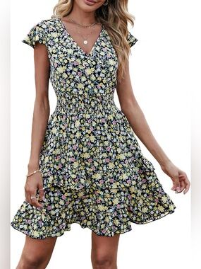 PRETTYGARDEN Boho Mini Dress
